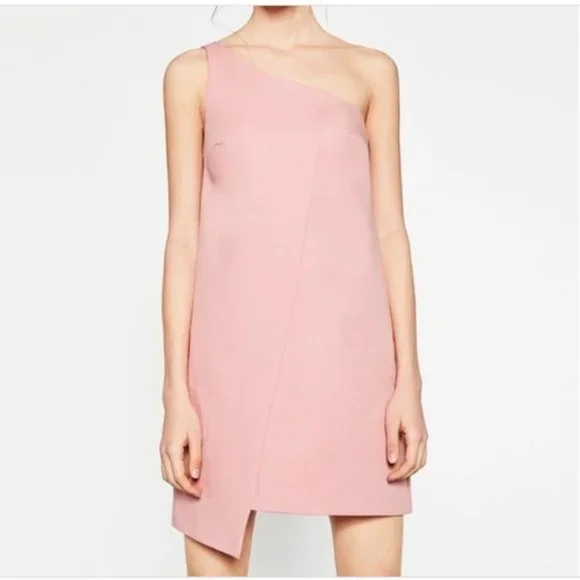 strapless open back dress ZARA. Pink ruched Ts dress – Hibuy market main image 1